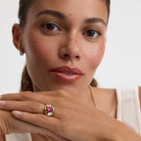 Bezel Trilogy Ring Ruby