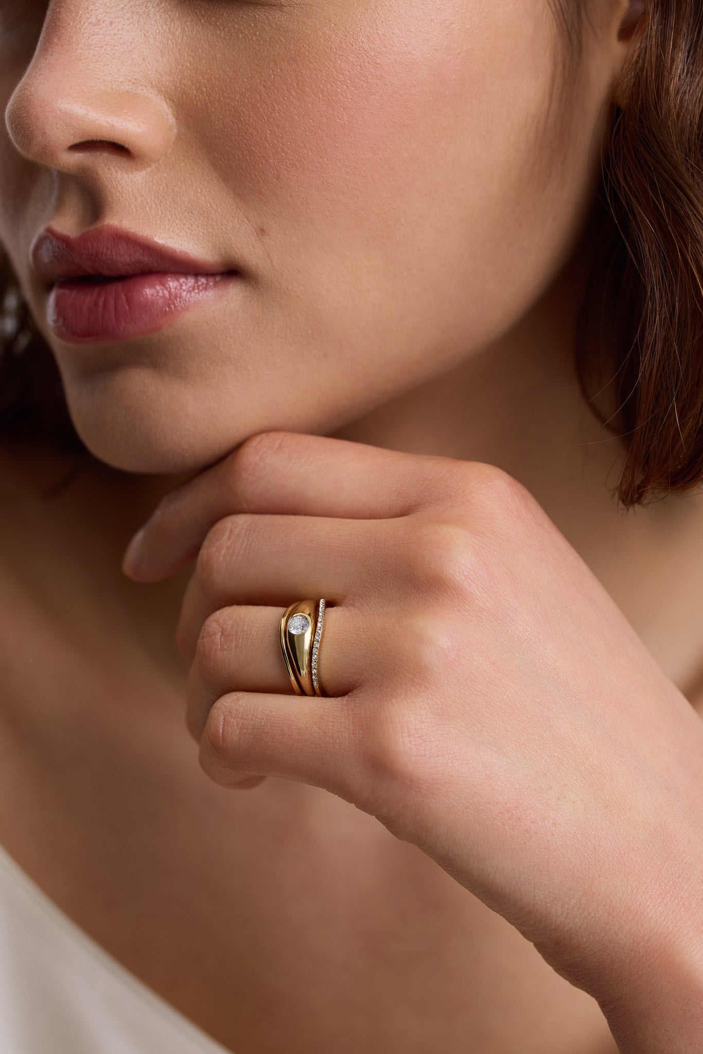 Diamond Inspired Ring Stacks