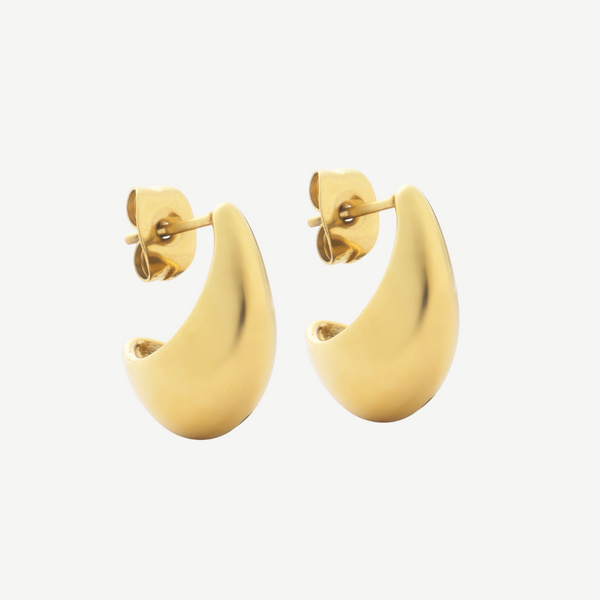 Curved Mini Hoops – D.LOUISE Jewelry