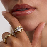 Bezel Trilogy Ring
