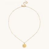 Stamped Heart Pendant Necklace