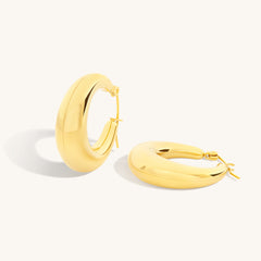 Chubby Hoop Earrings – D.Louise Jewellery