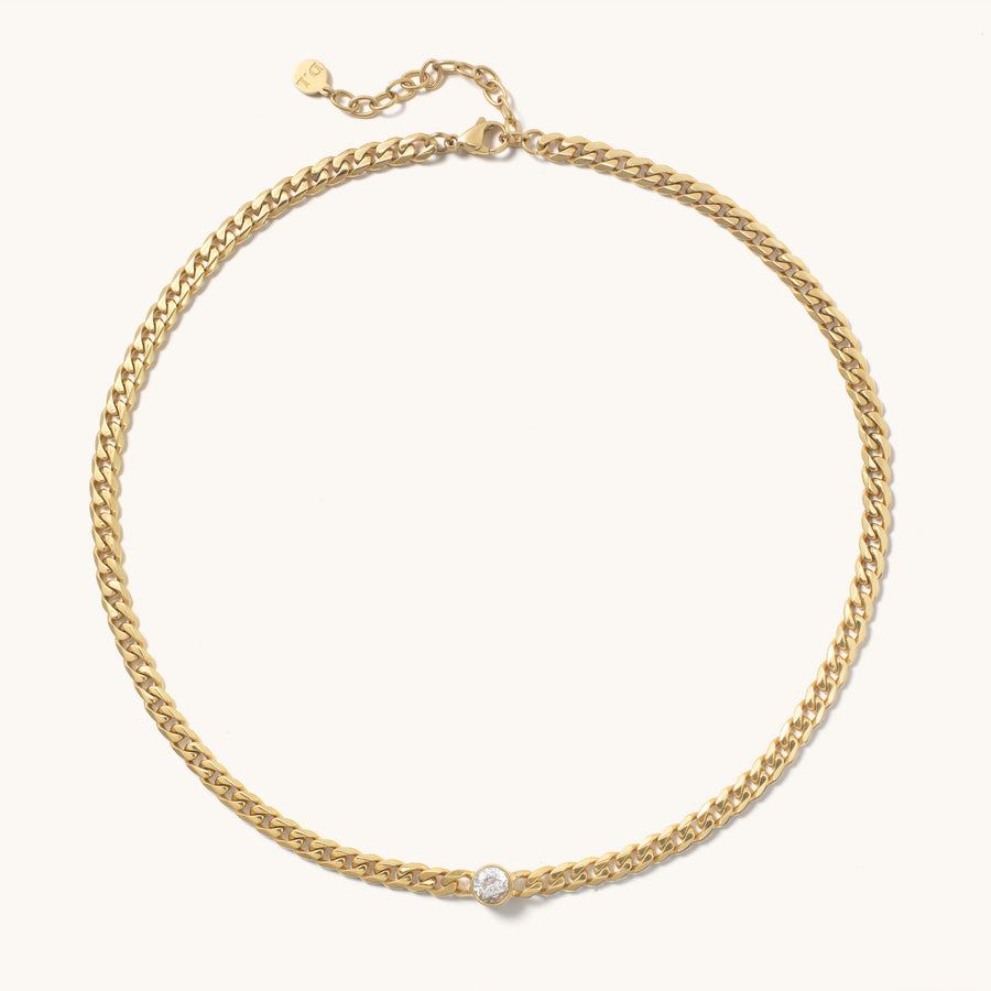 CZ Cuban Chain Necklace